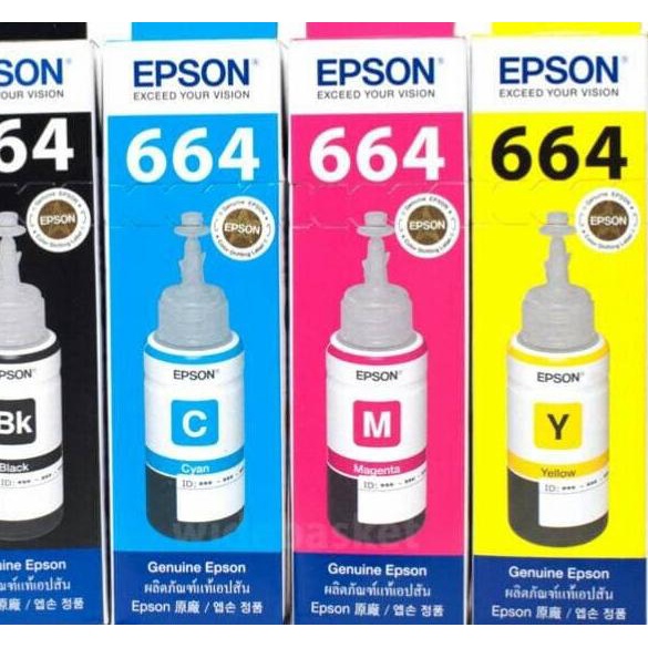 Jual Tinta Epson L100 L110 L120 L200 L210 L220 L300 L310 664 Original Shopee Indonesia 4045