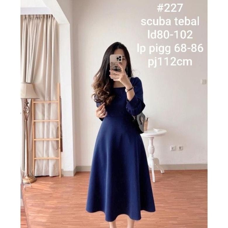 Jual Produk Midi Dress Korea Dress Kantor Baju Kerja Baju Ke Gereja