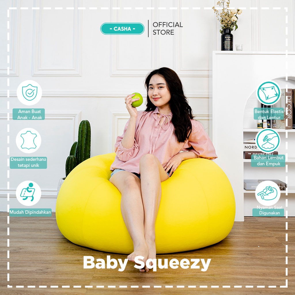Jual CASHA Baby Squeezy Bean Bag Shopee Indonesia