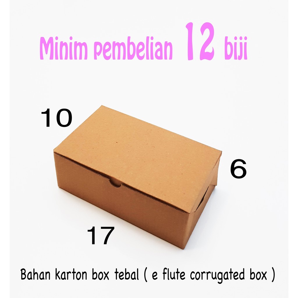 Jual KARTON BOX PACKING 17 X 10 X 6 DUS BROWN KRAFT KARDUS COKLAT KOTAK ...