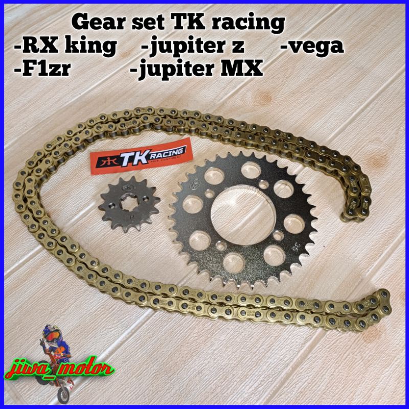 Jual gear set 428 TK racing / SSS RX king Jupiter Z MX Vega f1zr plus ...