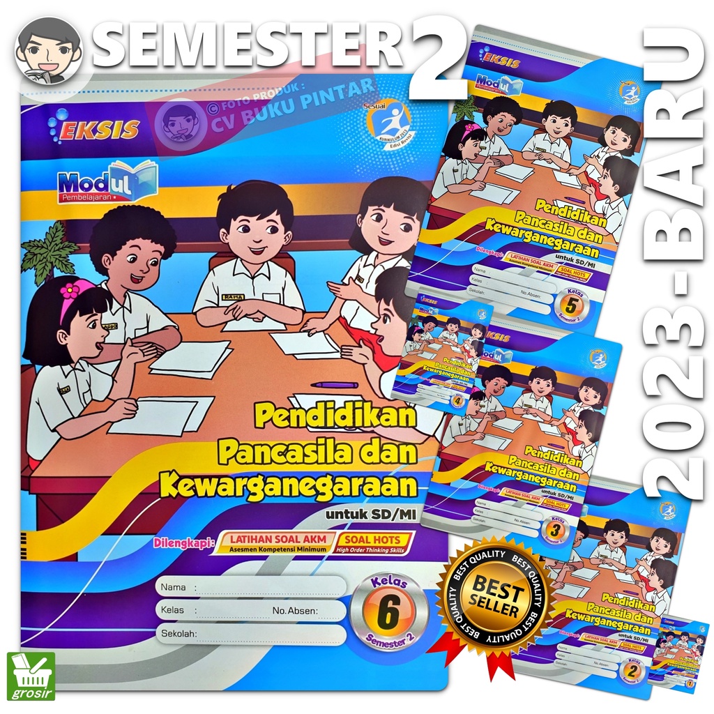 Jual LKS PKN PPKN SD/ MI KELAS 1 2 3 4 5 6 SEMESTER 2 | EKS G1 | Shopee ...