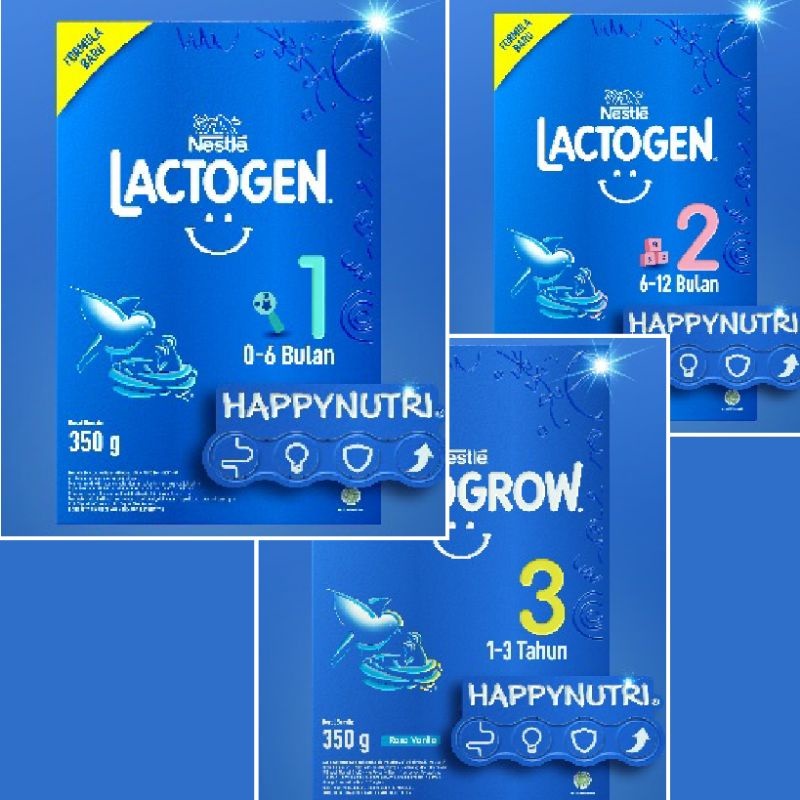 Jual Lactogen & Lactogrow Tahap 1 / 2 / 3 350 gr | Shopee Indonesia