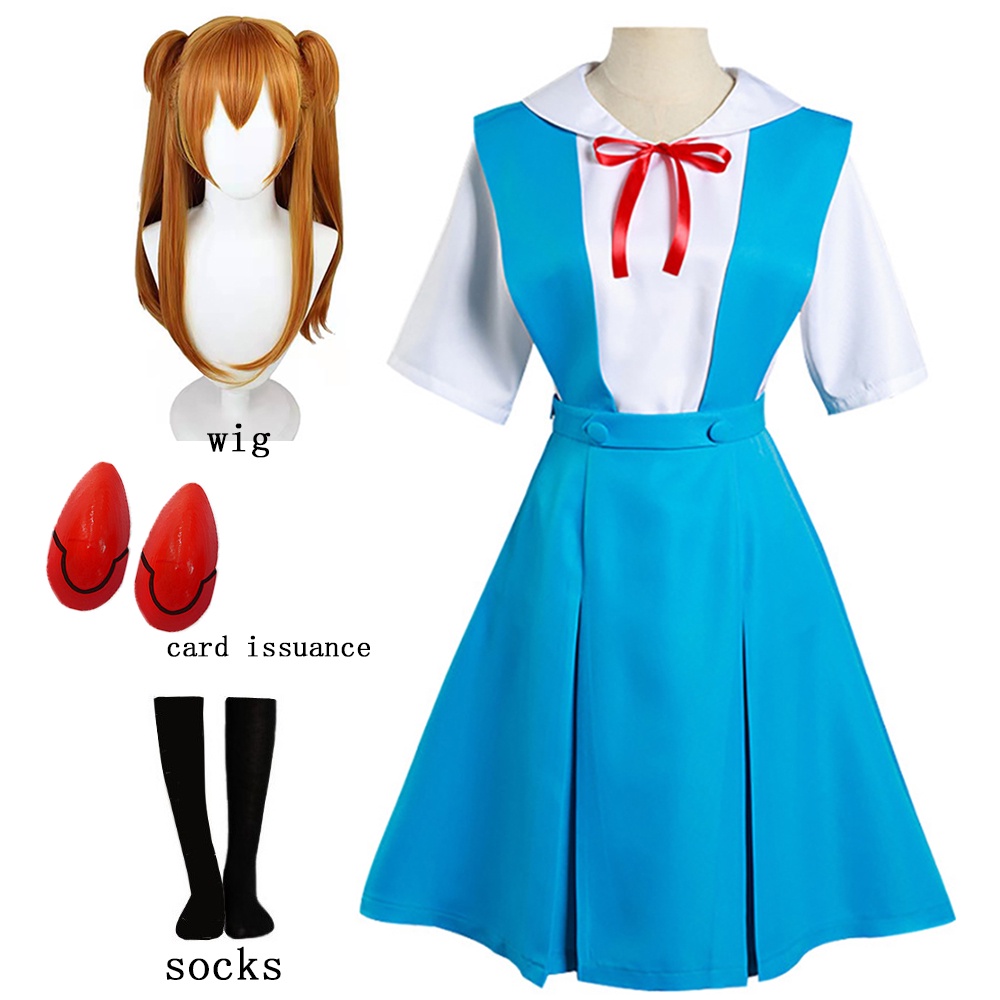 Jual Rei Ayanami Cosplay Costume Asuka Langley Soryu Cosplay Girl Women ...