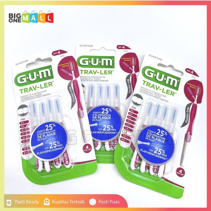 Jual Gum Travler Interdental Brush, Gum Ortho Proxabrush 1612, 1414