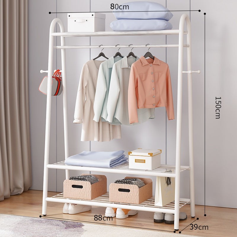 Jual K1020 Triangle Stand Hanger dengan 3 Rak dan 4 Hook | Shopee Indonesia