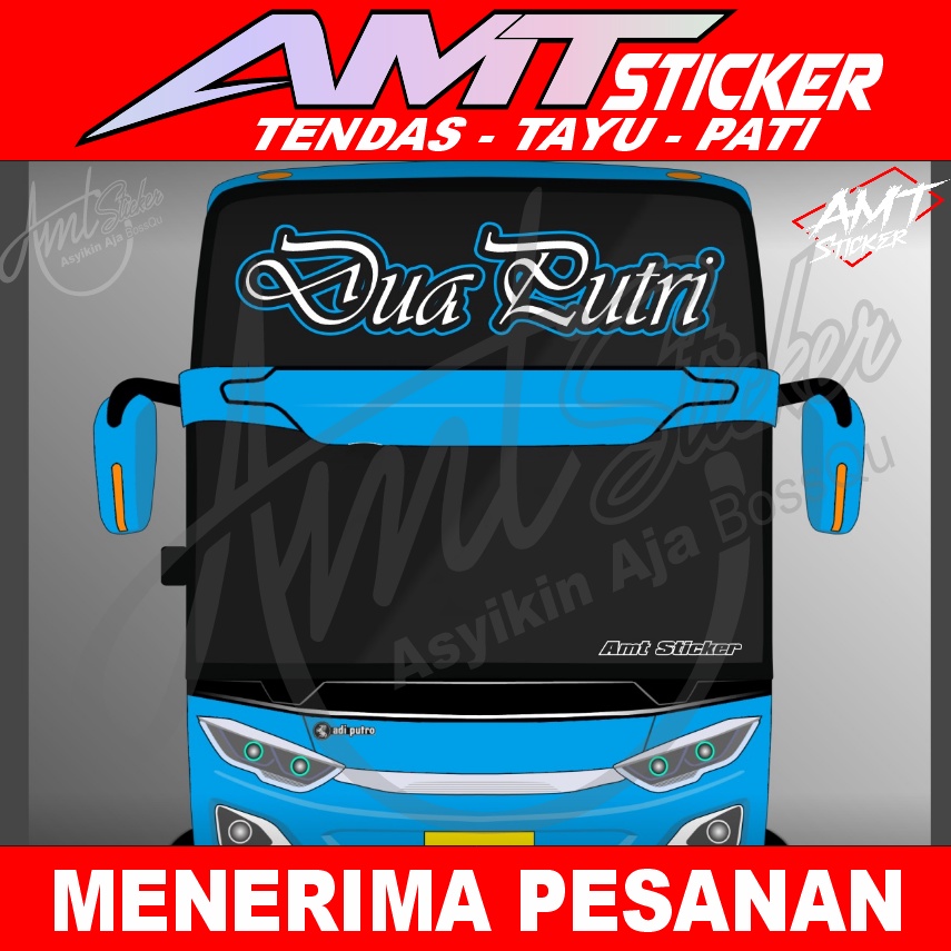 Jual STICKER KACA DEPAN BUS UKURAN 170X40 CM - STIKER BIS - BISA ...