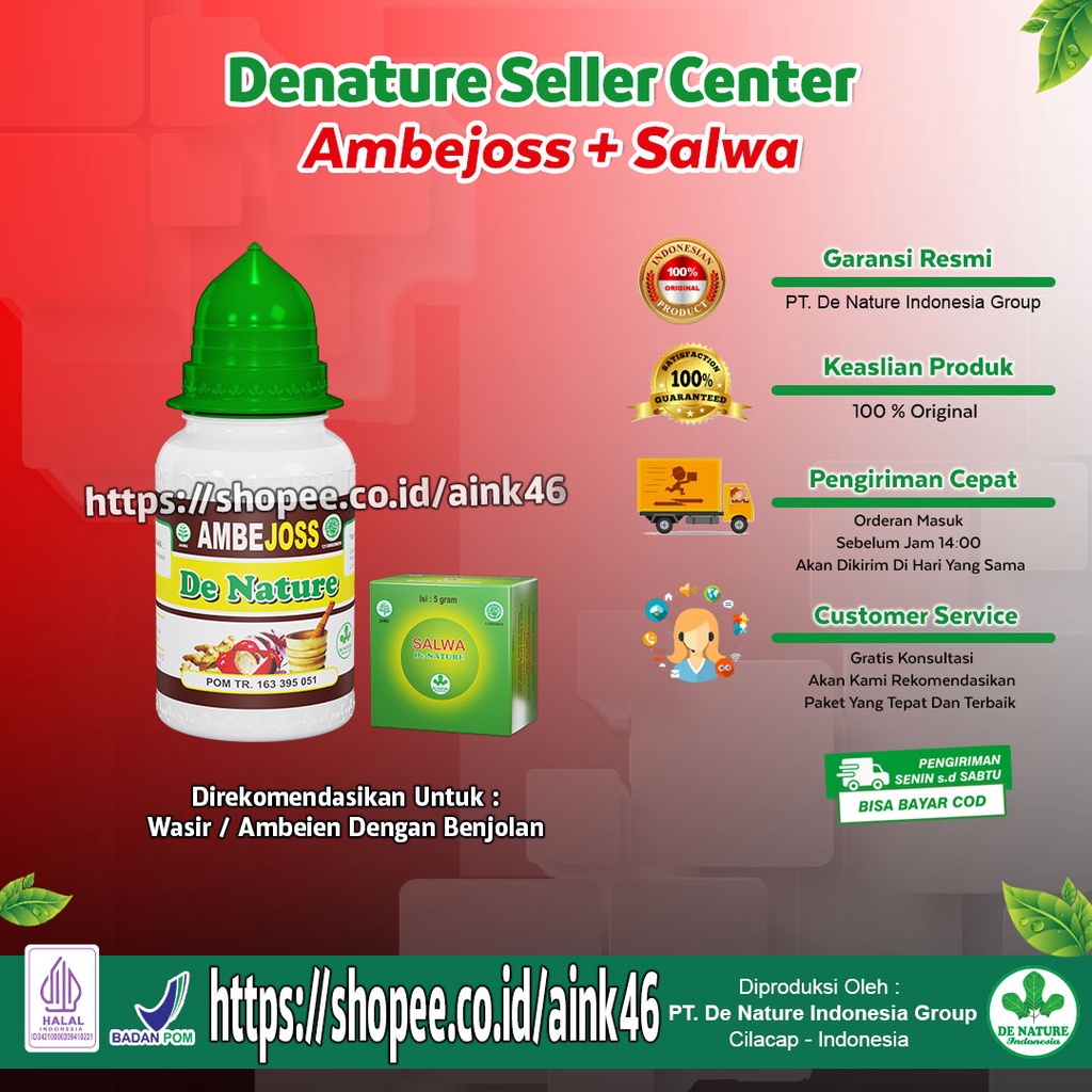 Ambejoss Obat Wasir Ambeien Herbal De Nature