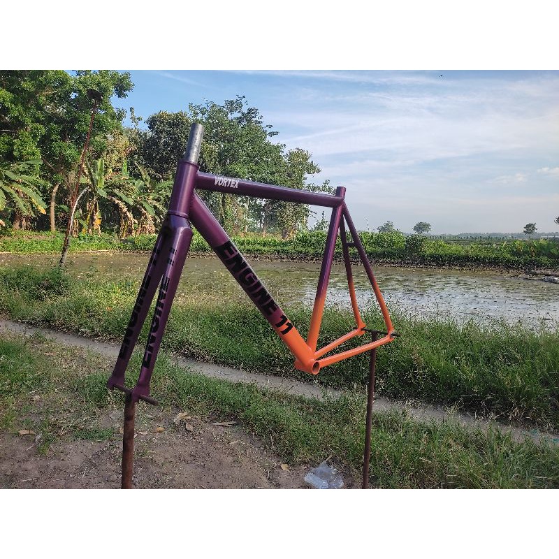 Jual frame fork fixie engine 11 custom | Shopee Indonesia