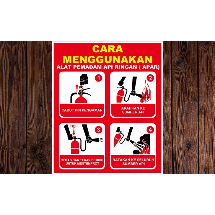 Jual stiker cara menggunakan alat pemadam api ringan | Shopee Indonesia