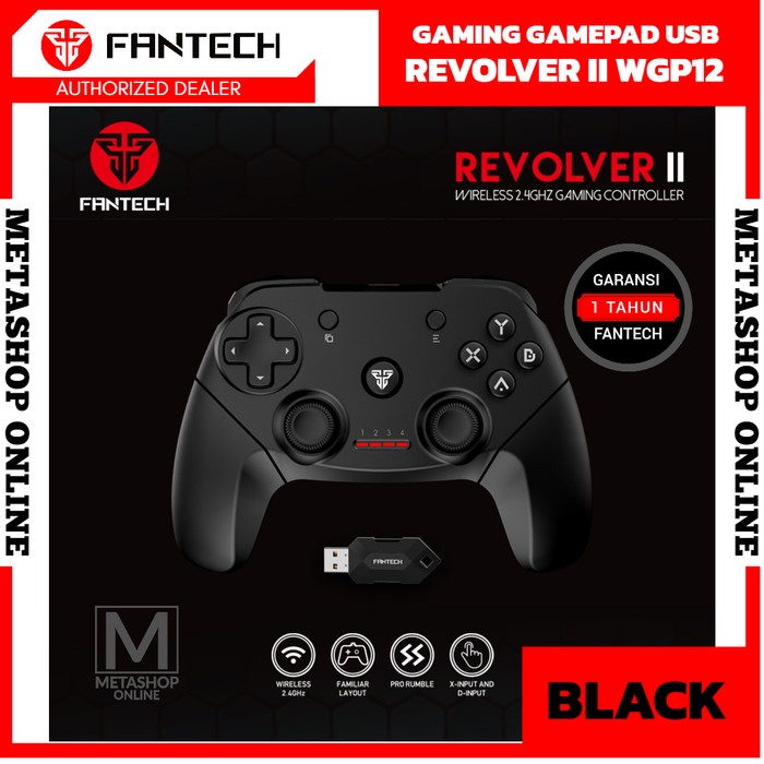 Jual Fantech REVOLVER II WGP12 Wireless Gamepad USB Controller PC PS ...