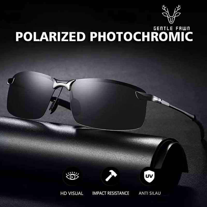 Jual Gentle Fawn Kacamata Sunglasses Photocromic Polarized Anti Uv Anti Silau Kacamata Fashion