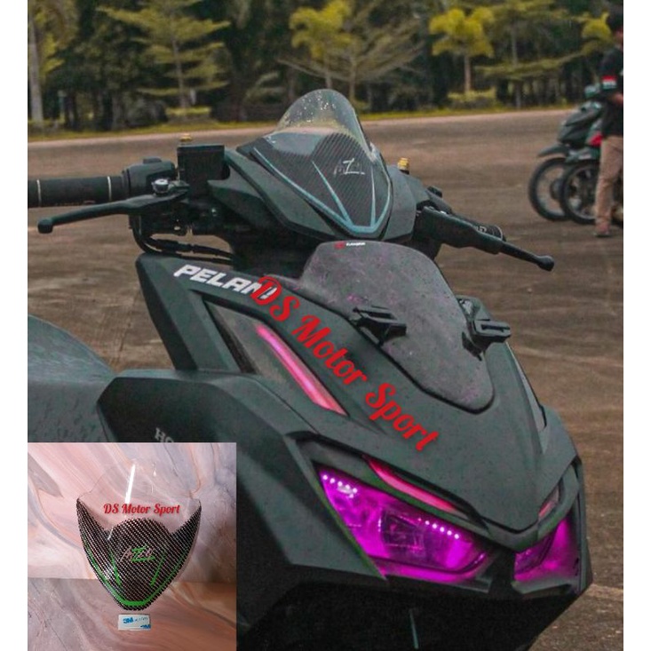 VISOR HONDA NEW VARIO 160 CBS ABS MODEL TERBARU WINDSHIELD HONDA VARIO 160  CBS ABS CARBON MODEL TERBARU