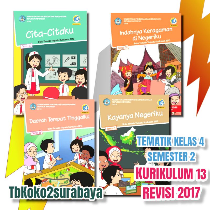 Jual BUKU TEMATIK SD KELAS 4 SEMESTER 2 TEMA 6789 K13 EDISI REVISI 2017 ...