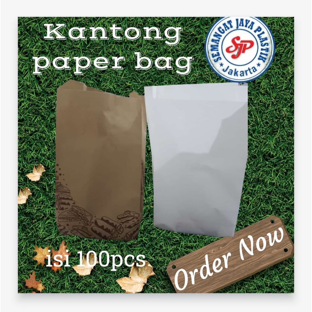 Jual Kantong Kertas Makanan Food Grade Anti Minyak Kertas Gorengan Shopee Indonesia