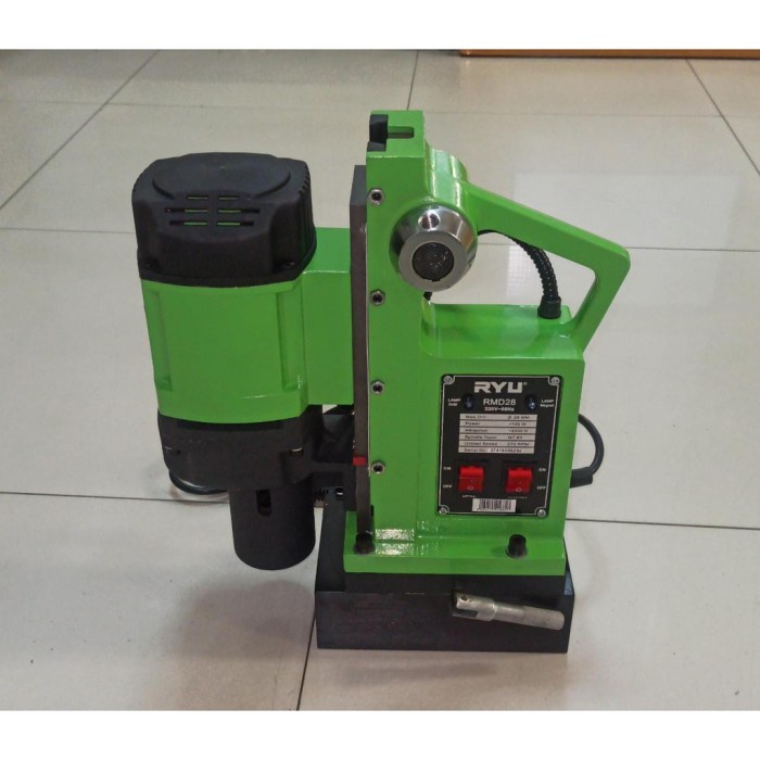 Jual RYU MESIN BOR MAGNET 28 MM MAGNETIC DRILL 28MM RMD28 RMD 28 ...