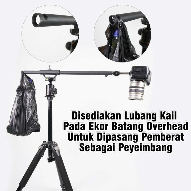 Jual Telescopic Boom Overhead Camera Rig Kamera Video Foto Flat Lay ...