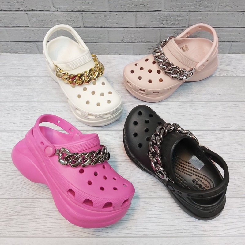 Jual TERMURAH BEST SELLER Sendal Crocs Classic Bae Chain Embellished ...