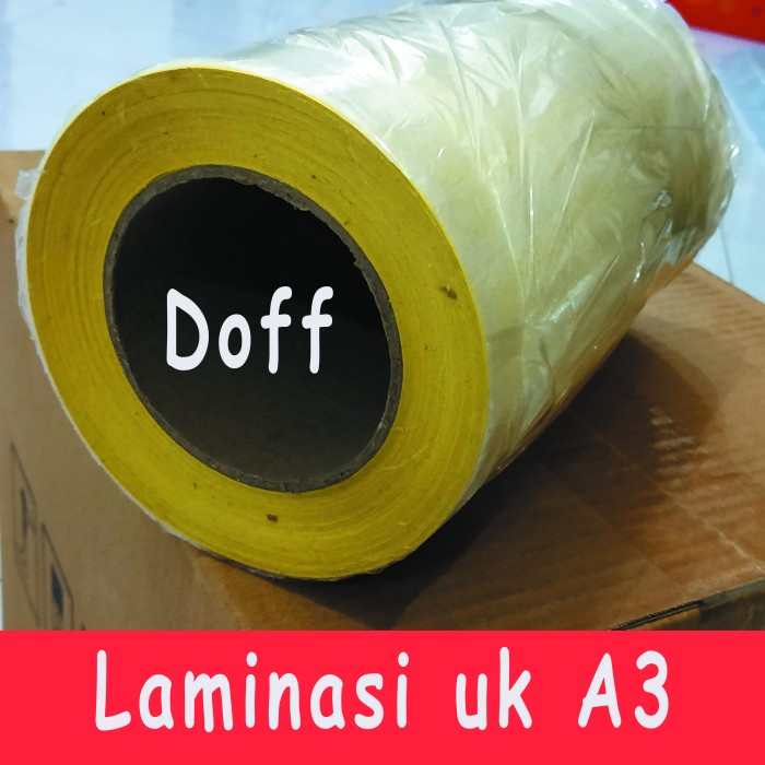 Jual Sticker Stiker Laminasi Laminating Dingin Glossy Doff Dof Roll Rol