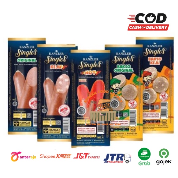 Jual Sosis Kanzler Singles Keju Original Mini Hot Bakso Keju