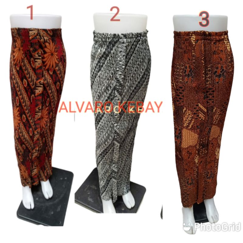 Jual Rok Plisket Wiru Bawahan Kebaya Jadi Motif Batik Jawa Prisket