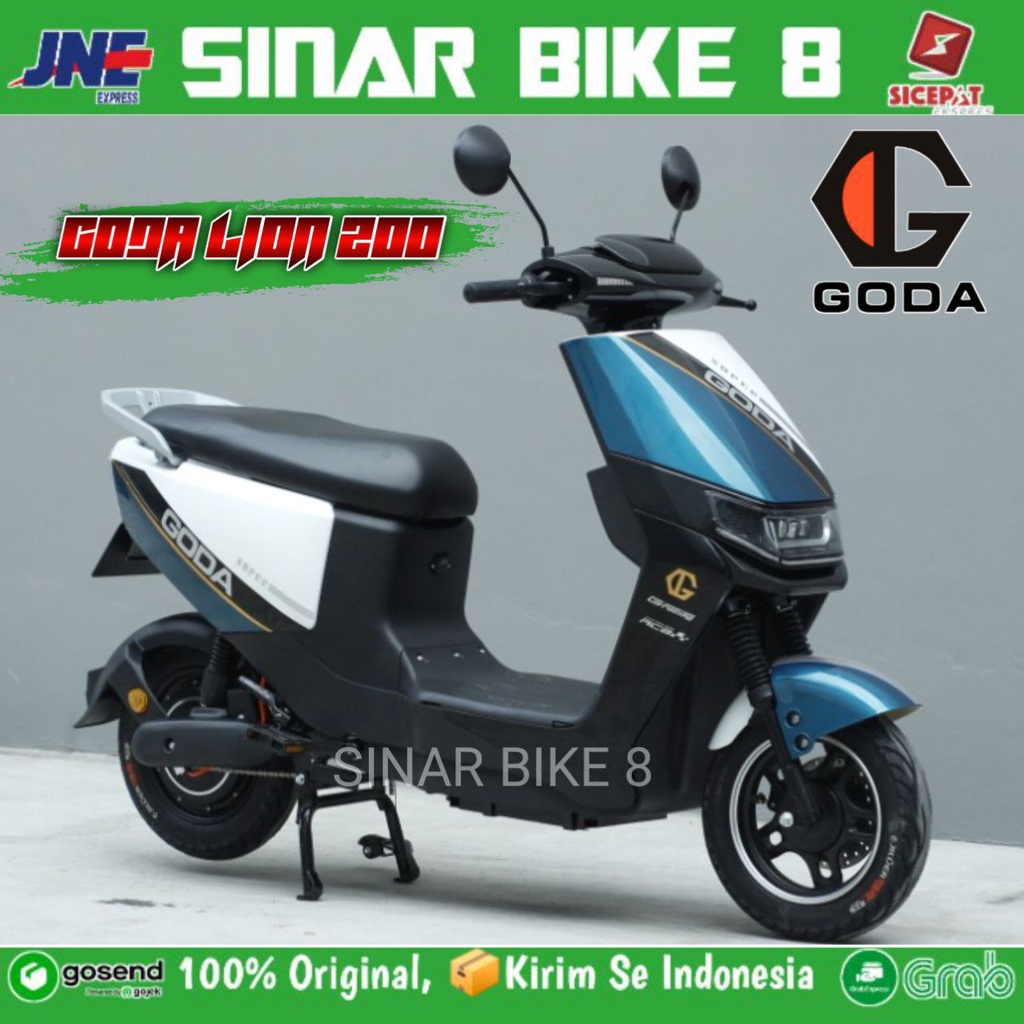 Jual Sepeda Motor Listrik GODA LION 200 Electric Bike 800 Watt | Shopee ...