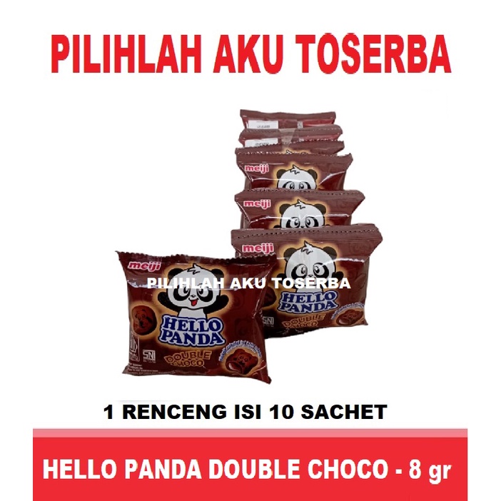 Jual Meiji HELLO PANDA Biscuit DOUBLE CHOCO RENCENG - (HARGA 1 DUS ...