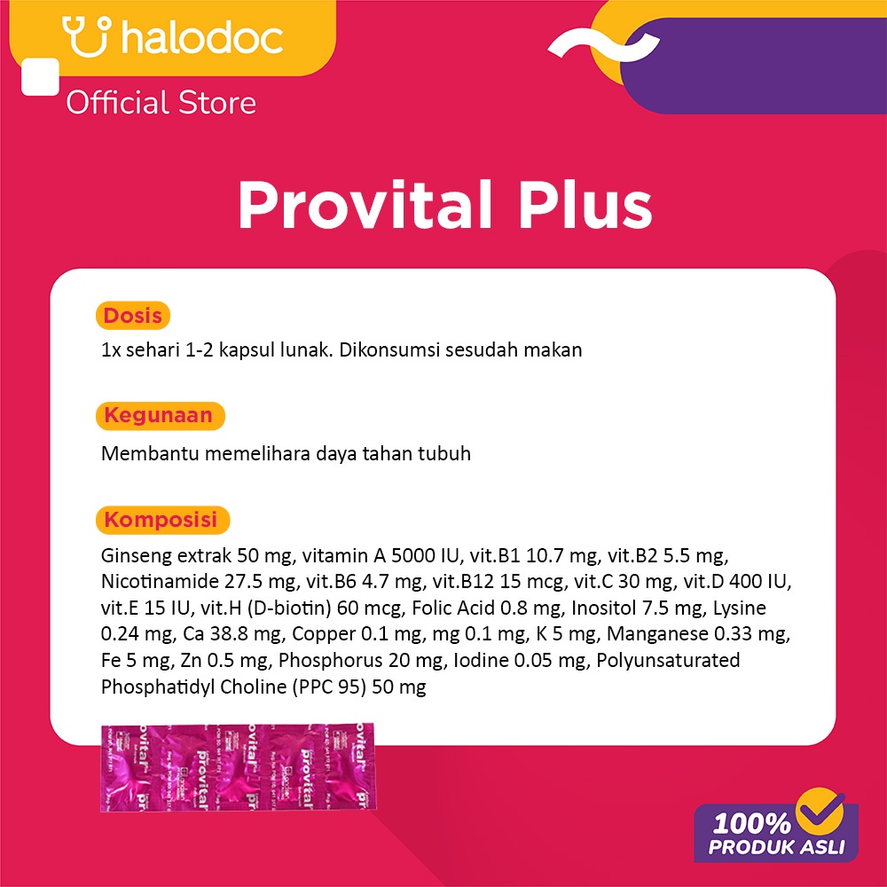 Jual Provital Plus 5 Kapsul | Shopee Indonesia