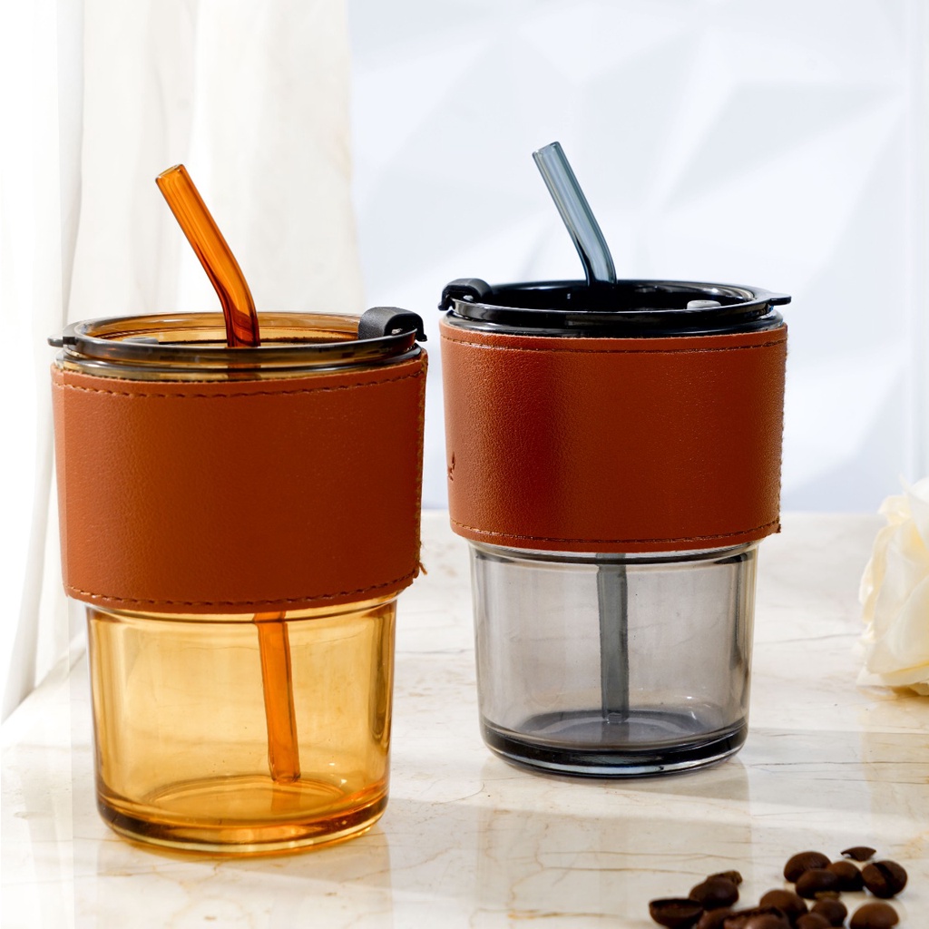 Jual Pero Gelas Kopi Gelas Kopi Cantik Tahan Panas Dengan Sedotan