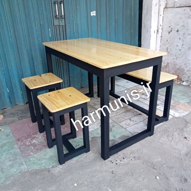 Jual Meja makan caffe restoran kantin kayu jati Belanda | Shopee Indonesia