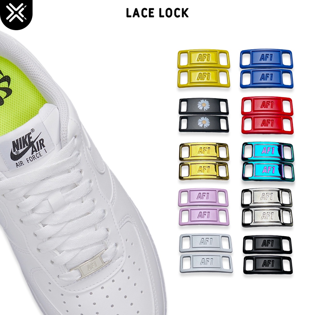 Jual Lace Lock Air Force 1 AF1 Metal Premium Aksesoris Tali Sepatu Shopee Indonesia