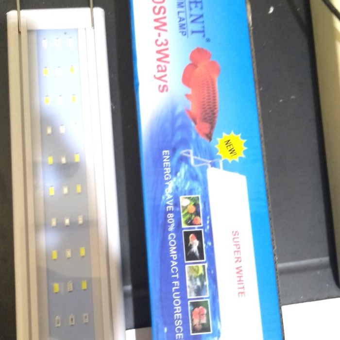 Jual Lampu Led Aquarium 3 Setting Merah/putih Biru 15 Watt 40cm ...