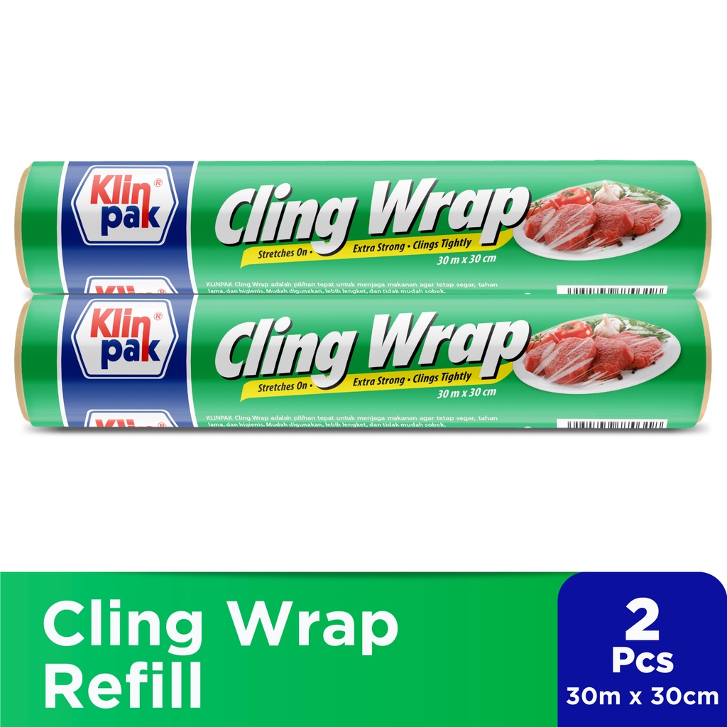 Jual Klinpak Cling Wrap Refill Reguler x2 Pembungkus Makanan dan Buah
