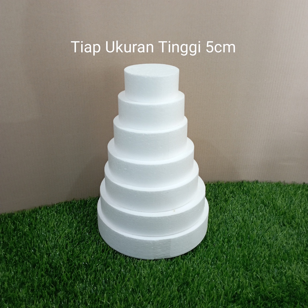 Jual Kreasi Dummy Styrofoam Bulat Tebal 5cm Untuk Tower Cake Snack ...