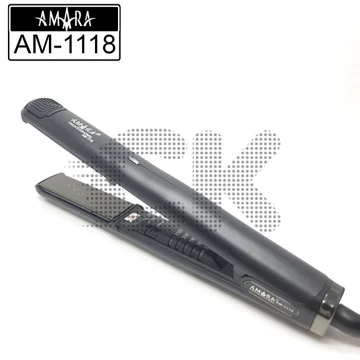 AMARA AM 1118 Catokan Pelurus Dan Pengeriting Rambut Plat Tourmaline Cepat Panas Cocok