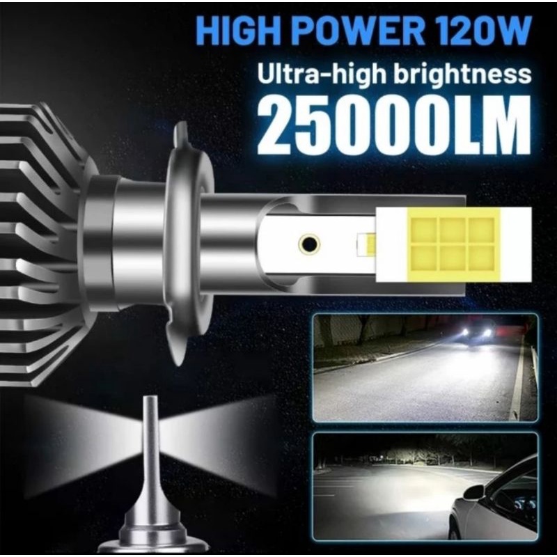 Jual Lampu LED Turbo Super Terang 25000 Lumens 8000K White Blue Bull ...