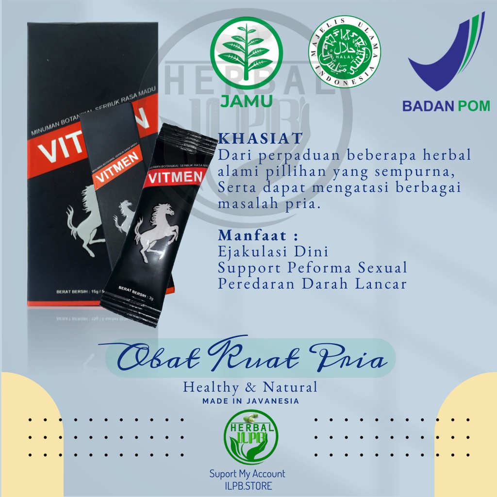 Jual Vitmen Obat Kuat Herbal Alami Original Atasi Ejakulasi Dini