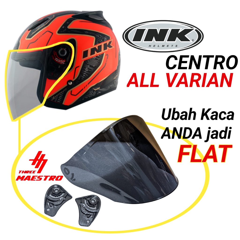 Jual Kaca Helm INK CENTRO Visor Helmet FLAT venom open ink centro tm2 ...
