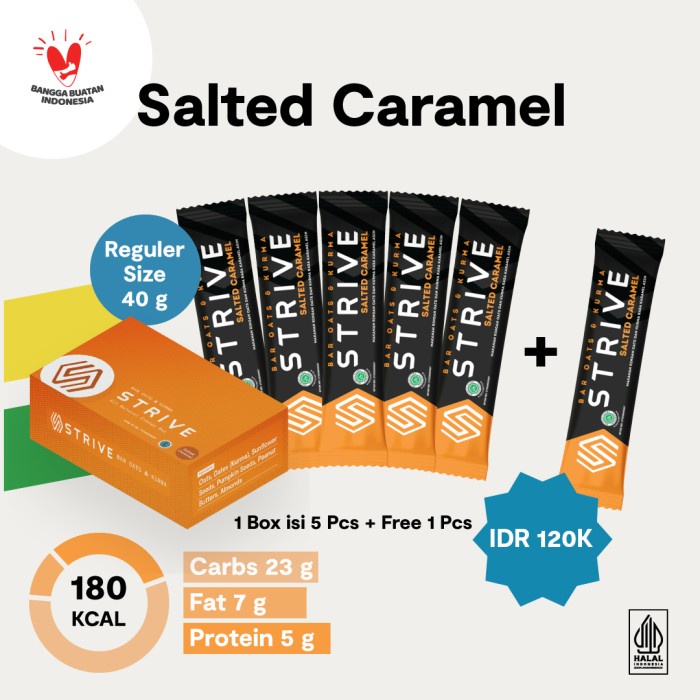 Jual Strive rasa Salted Caramel 1 Box isi 6 pcs | Shopee Indonesia