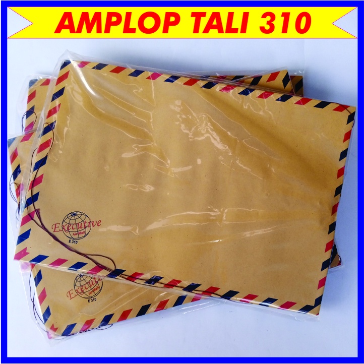 Jual AMPLOP KERTAS COKLAT / MAP COKLAT AIRMAIL TALI 310 (10 Pcs ...