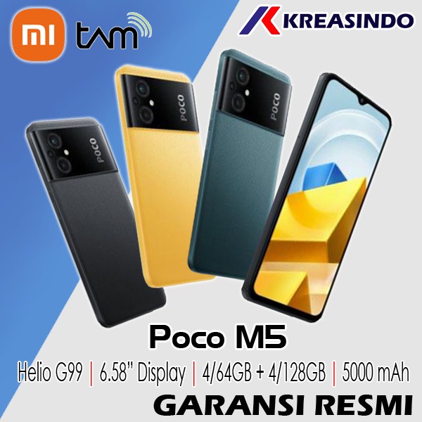 Jual XIAOMI POCO M5 4/64 4/128 Ram 4GB Internal 64GB 128GB Garansi ...