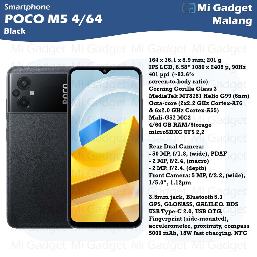 Jual POCO M5 4/64 Garansi Resmi | Shopee Indonesia