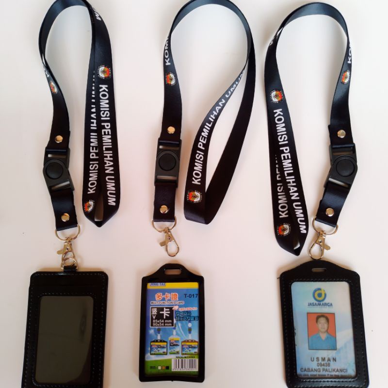 Jual KPU Komisi Pemilihan Umum Lanyard Tali Gantungan Id Card Holder