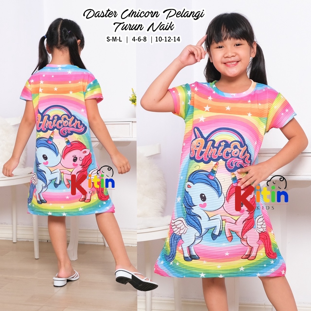 Jual OP - DASTER ANAK VIRAL NAIK TURUN DRESS ANAK TERBARU MOTIF FULL ...