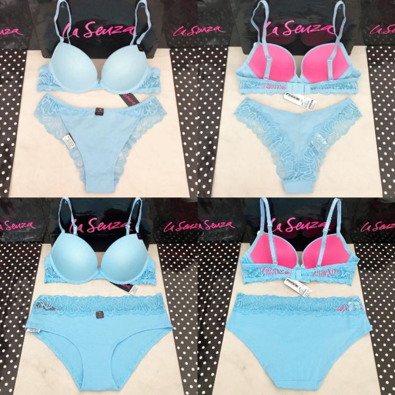 Jual La Senza Remix Cotton Bra Push Up Level 2 100 Original Ada Tag And Label Baltic Sea 11206345 2404