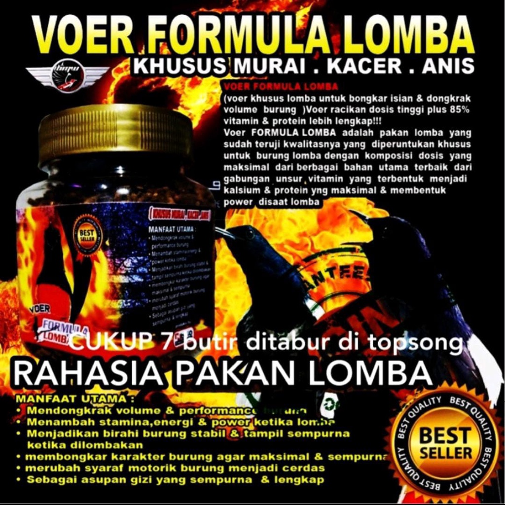 Jual Voer Formula Lomba Murai Batu | Shopee Indonesia