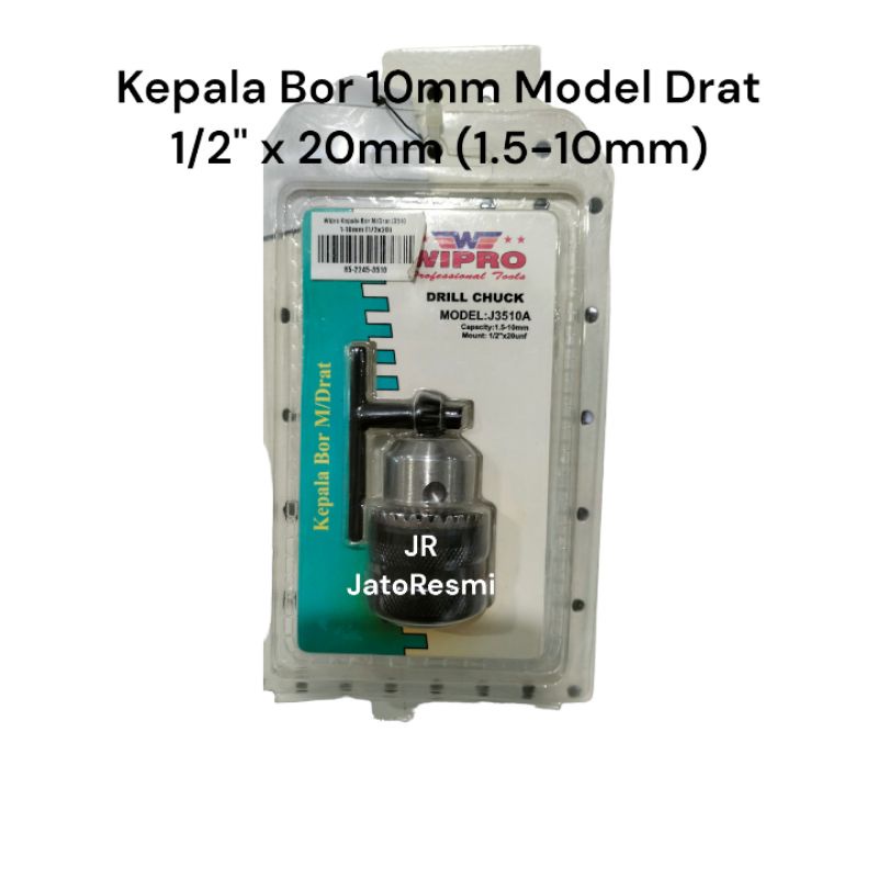 Jual Kepala Bor Heavy Duty 10mm Model Drat 1/2