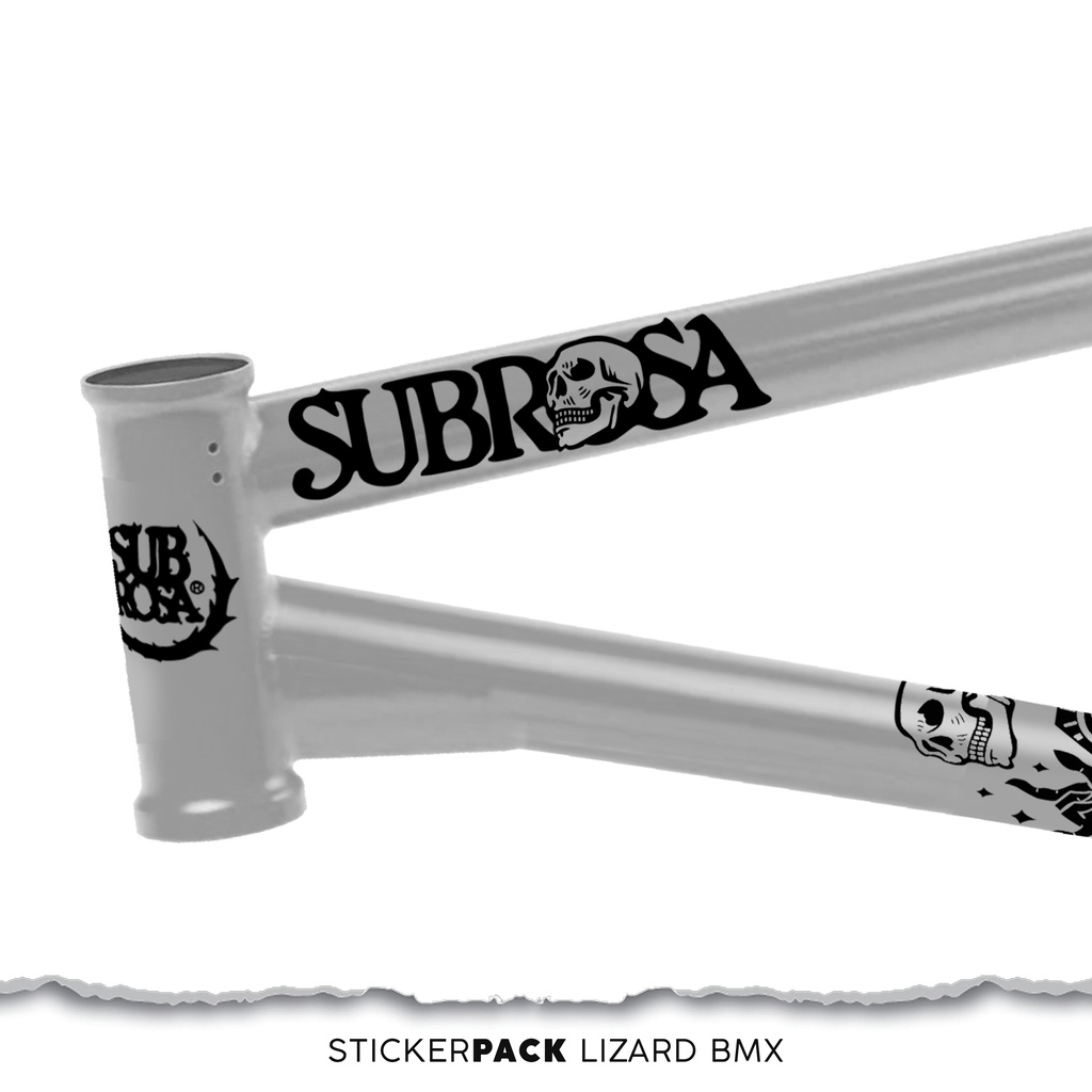 Jual (SUB001) Sticker Pack Transparan SUBROSA/ Stiker Sepeda BMX ...