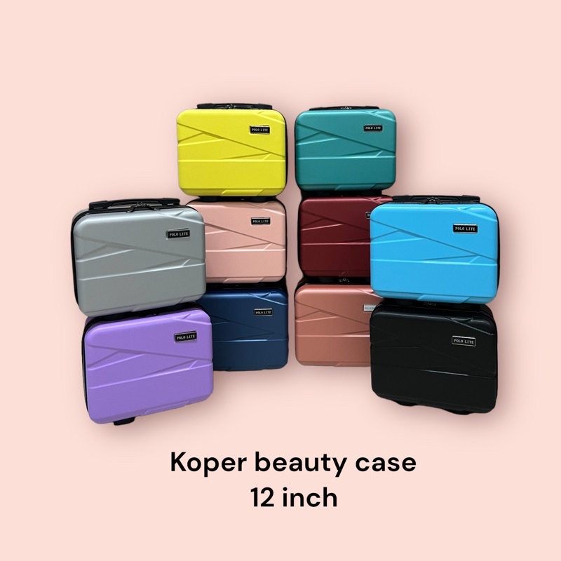 Jual TAS KOSMETIK MAKE UP KOPER BEAUTY CASE HARDCASE BOX 12 INCH 6120
