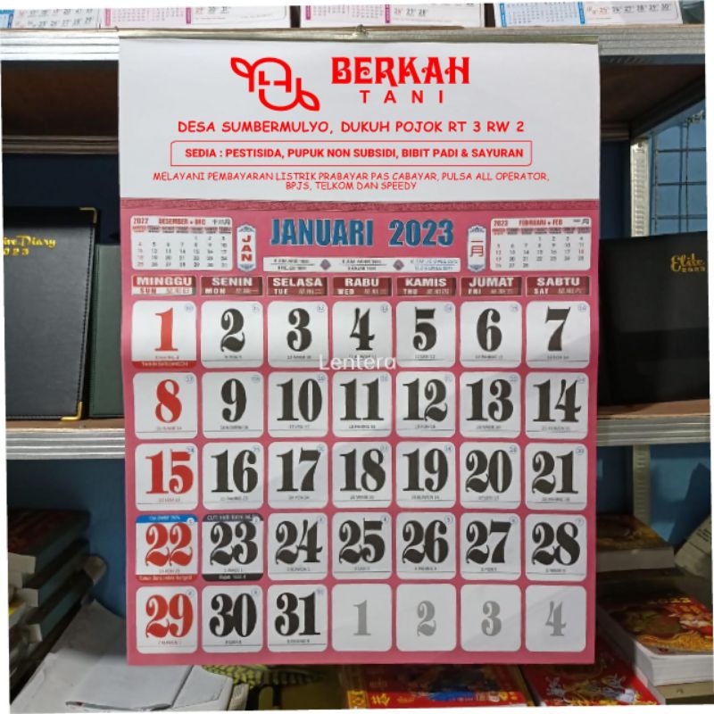 Jual kalender kerja jumbo warna pesanan | Shopee Indonesia